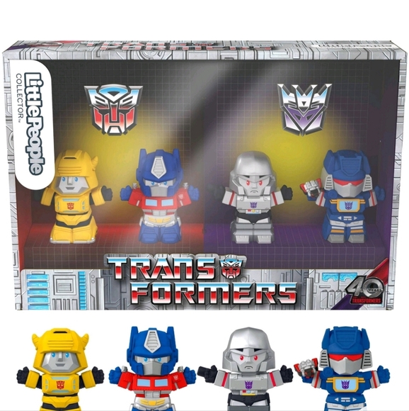 Little People Collector Transformers Optimus Prime Bumblebee Megatron Soundwave - Picture 4 of 6
